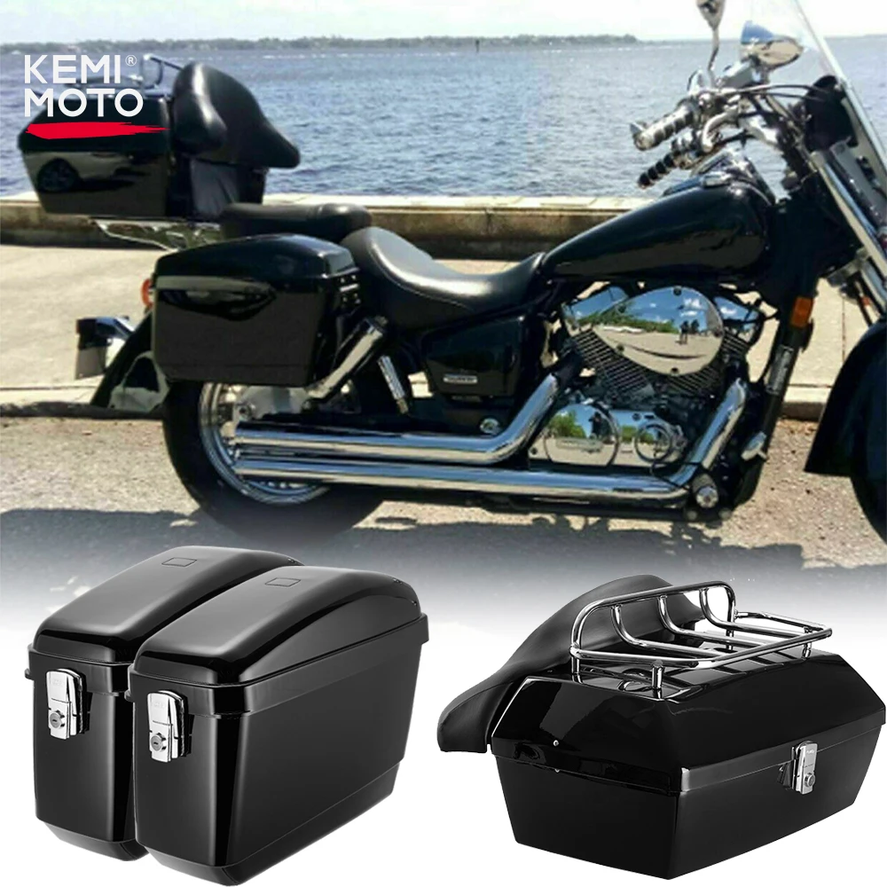 Sacoche Moto Latérale étanche En Cuir Pour Honda Rebel 500/300 - Style Vintage - Installation Facile Avec Sangles