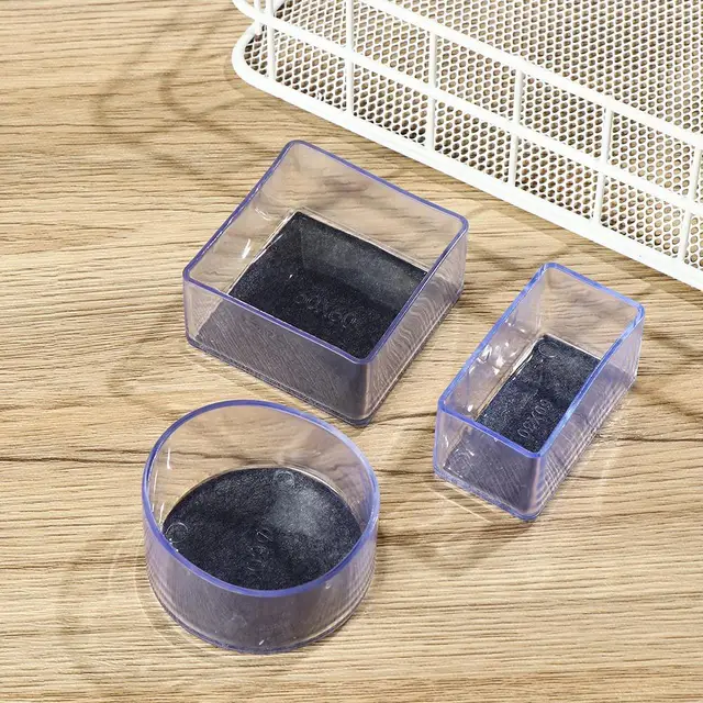 4pcs/set Silicone Chair Leg Caps Pads With Felt Non-Slip Furniture Feet Covers PVC Caps Foot Cover Non-slip Floor Protector Pads 2