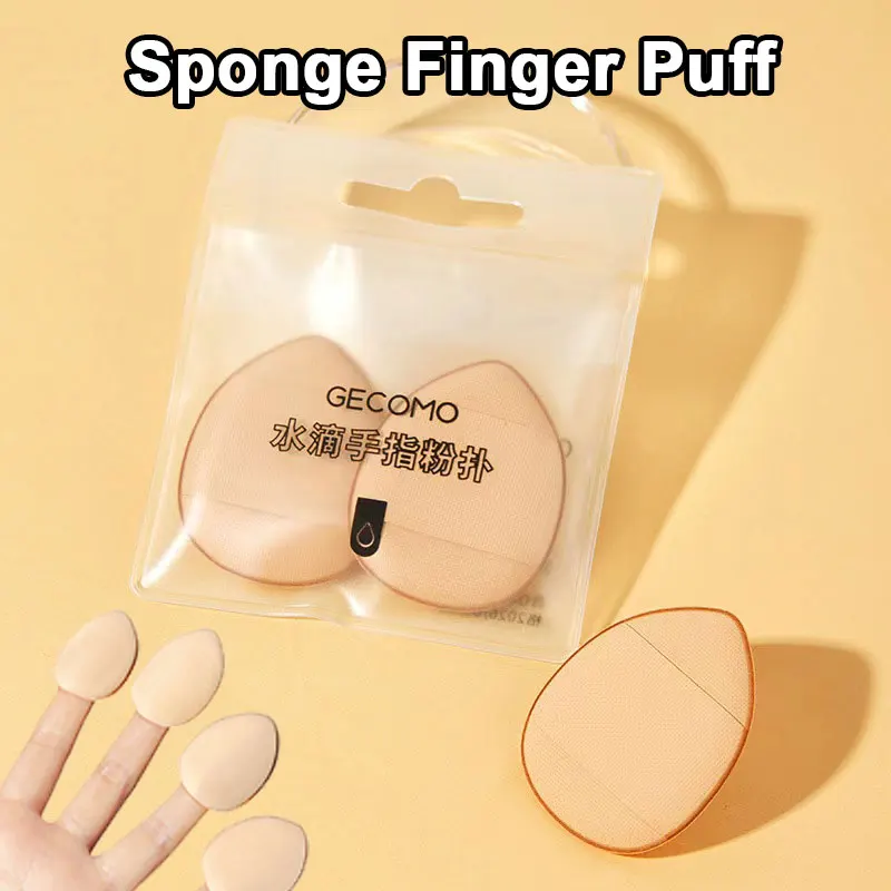 2pcssetMiniFingerPuffThumbSpongePowderPuffSmudgeMakeupSponge