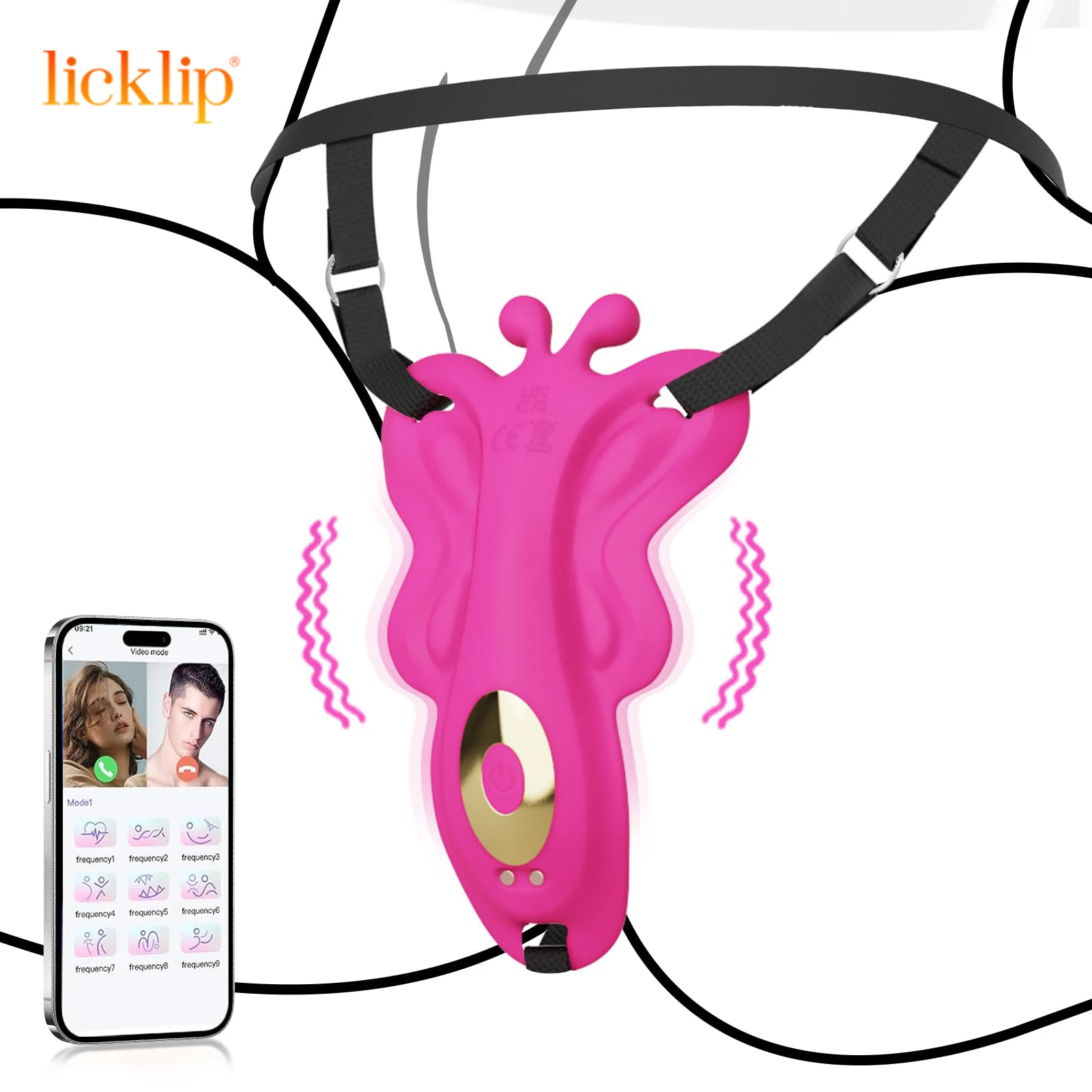 Panty Wearable Vibrator APP Control Clitoris Stimulator Adult Toy Butterfly Vibrator Rose for Women 18