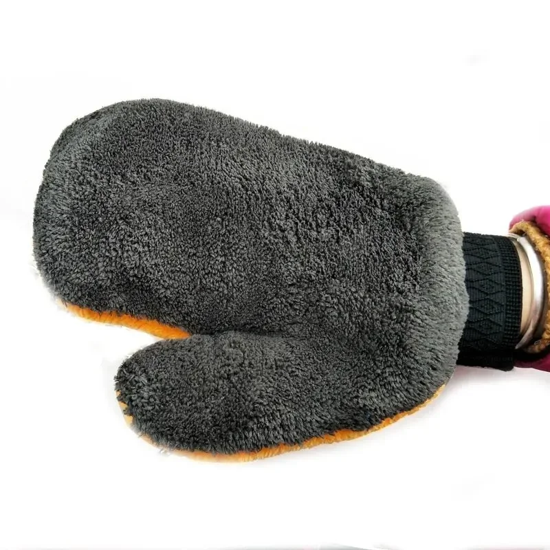 Double-Sided Car Wash Gloves, Scratch-Free Soft Chenille Microfiber Mitts for Auto Detailing, Cleaning&Drying Car Body, Windown)