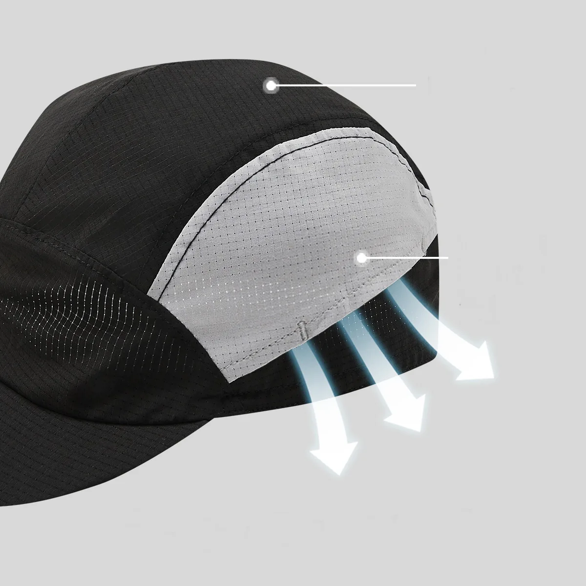 Naturehike Outdoor Ultralight Man Riding Cap Unisex Cycling Cool Hat Mesh Collapsible Brim Reflective Daily Hiking Sports Hats