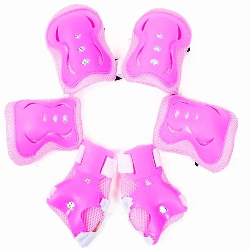 6pcs/set Children Outdoor Sports Protective Gear Knee Elbow Pads Riding