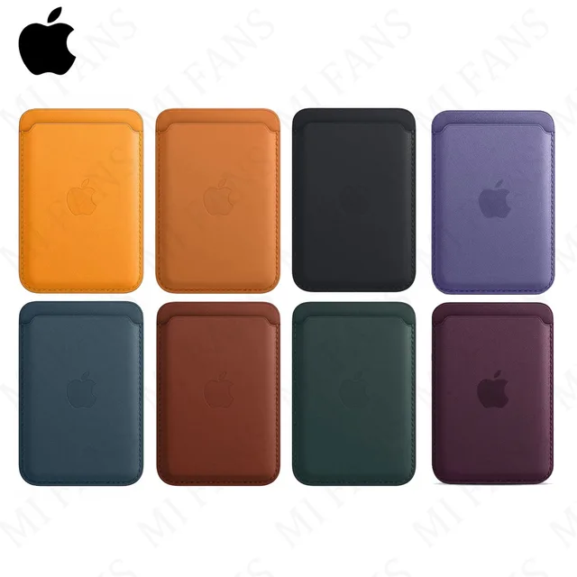 Original Apple Leather Magsafe wallet Magnetic Card holder Case For iPhone 15 12 13 14 Pro Max Plus Mini cases Cover Accessories 1