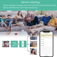Tuya WiFi Temperature Humidity Sensor Smart Life Remote Monitor Thermometer Hygrometer Smart Home Work with Alexa Google Home - Image 4