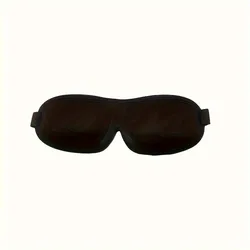Unisex 3D Light Blocking Sleep Mask - Comfortable Polyester Eye Mask for Restful Sleep (Black)