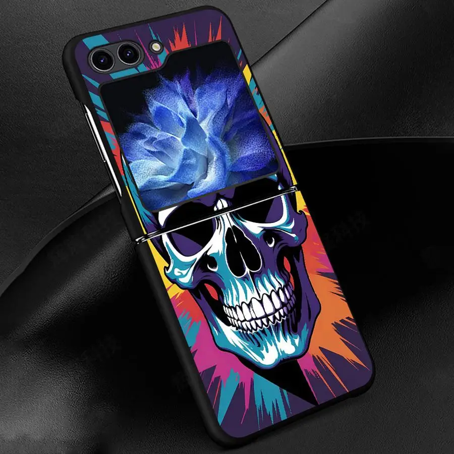 Skeleton Cool Flip Phone Protective Case - Stylish Back Cover