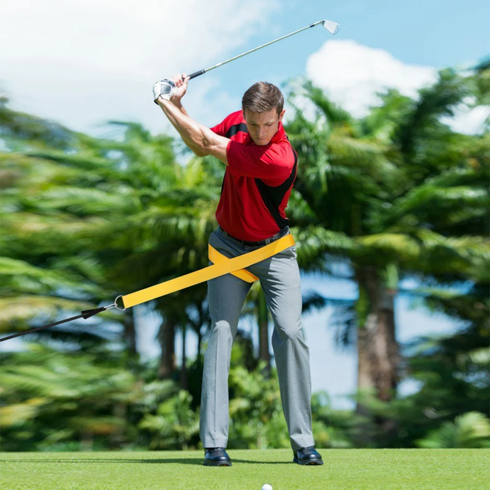Golf Swing Training Rope Cintura In Nylon Elastico Tennis Baseball Golf Swing Body Turning Training Aids Accessori Per Il Golf Forniture