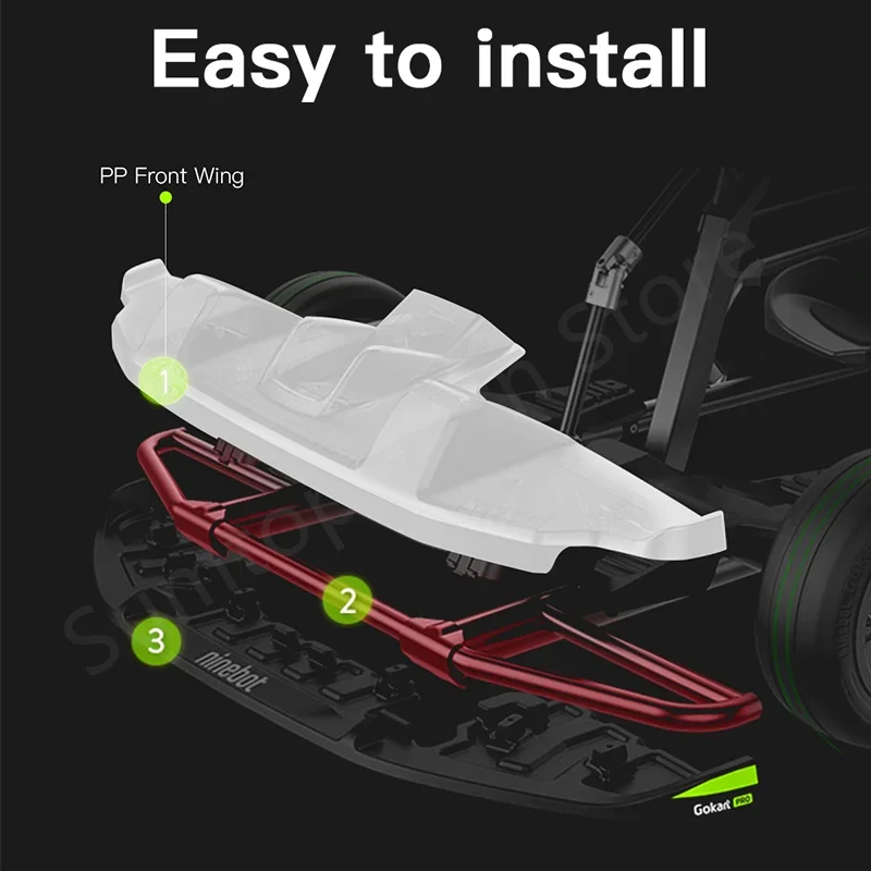 Original GoKart Front Wing For Ninebot by Segway GoKart Kit Refit Front Bumper Protection Replacements Accessories