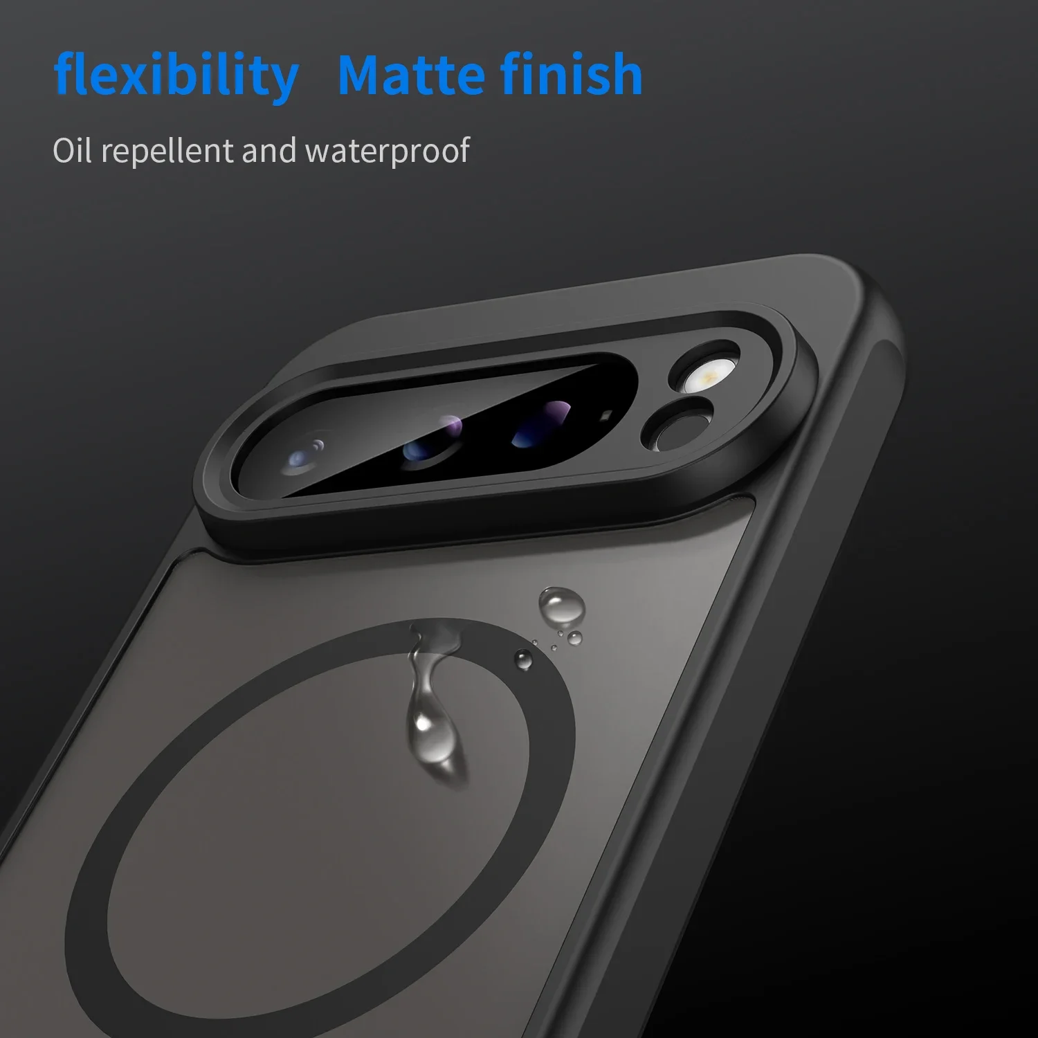 Slim Matte Clear Magnetic Case with MagSafe Compatibility - Wireless Charging Armor Back Cover