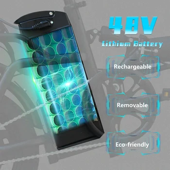 Folding Ebike 48V 15AH Electric Bike For Adults 400W Max 32KM/H Electric Bicycle City 14 inch Tire For Cycling 2