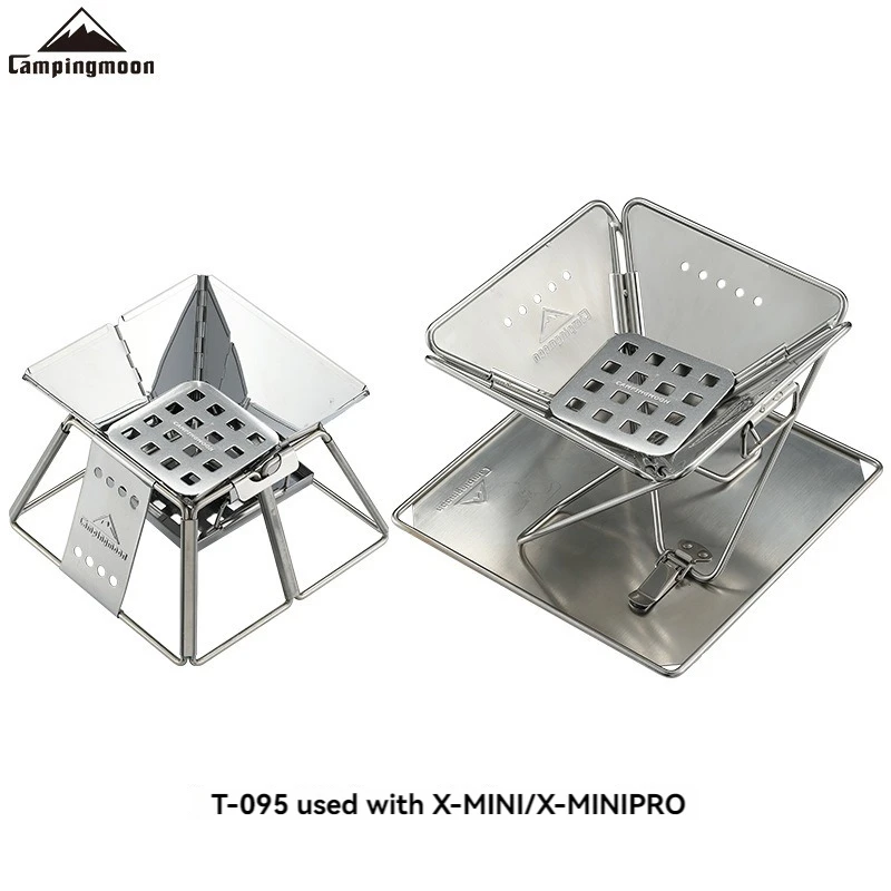 CAMPINGMOON X-MINI Barbecue Grill Burner Thickened Stainless Steel Material High Temperature Resistant Oven Charcoal Plate