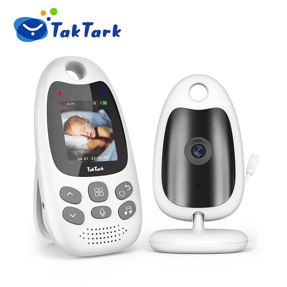 Wireless Video Baby Monitor Security Camera With Two Way Talkback Temperature Monitoring Surveillance For Newborns For 2.0 Inch