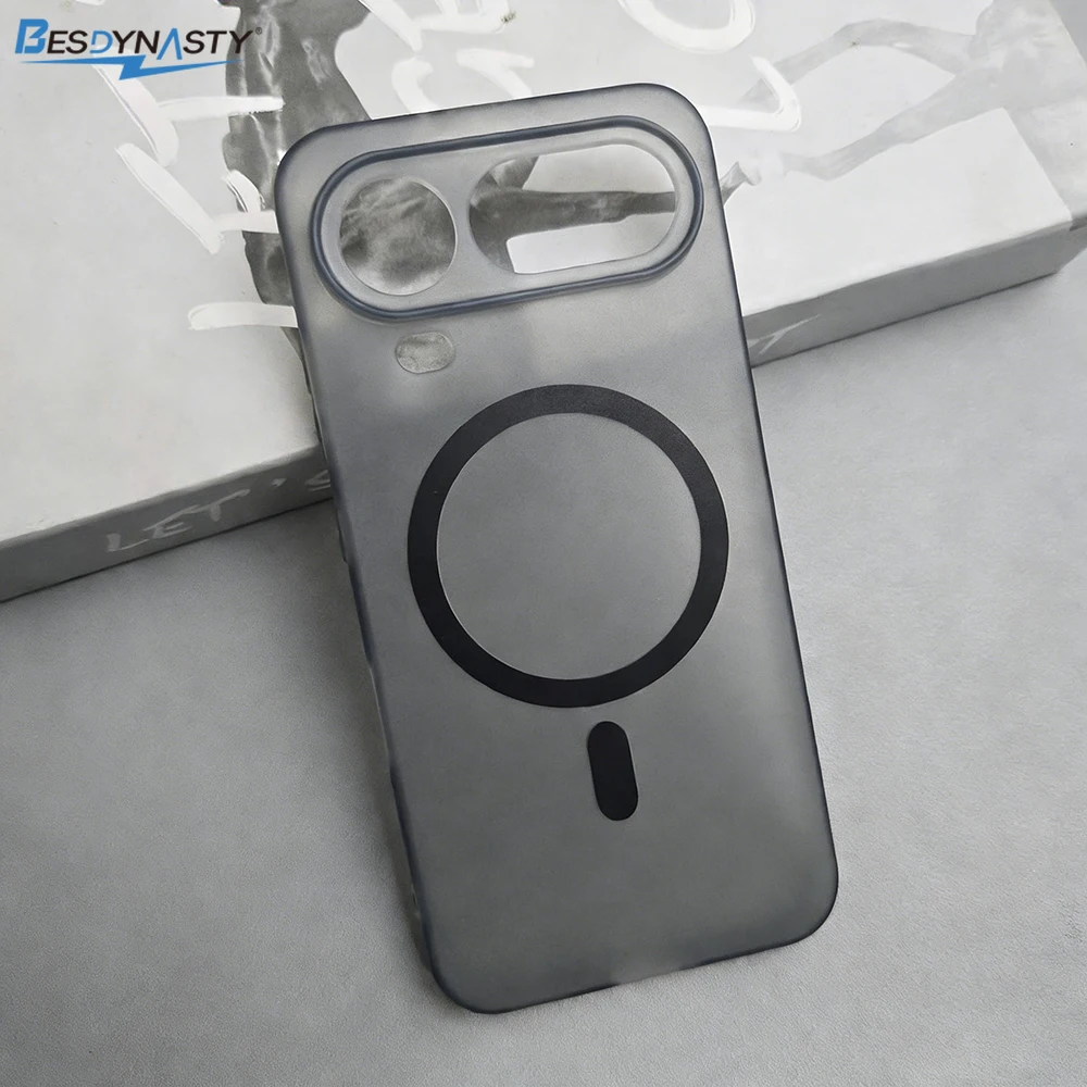 Magsafe-Compatible Magnetic Wireless Charging Soft TPU Matte Camera Protection Case