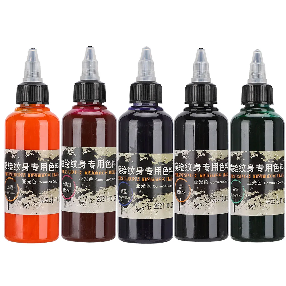 100ml Professional Safe Temporary Disposable Matte Easy Coloring Tattoo Pigment Body Makeup Beauty Art Supplies Tattoo Inks