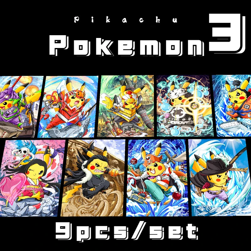 

Pokemon anime game series DIY peripheral Kawaii Pikachu card costume Pikachu children love rare collectible toys birthday gift