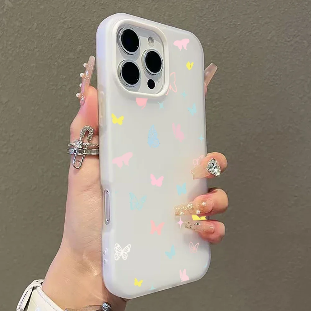 Vibrant Butterfly Art Silicone Phone Case