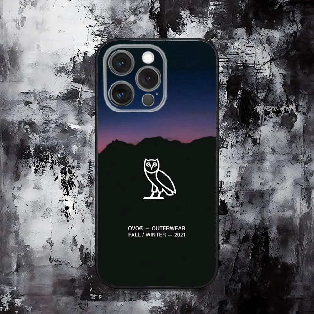 Sleek Black D-Drake O-OvO OWL Soft Silicone Phone Case