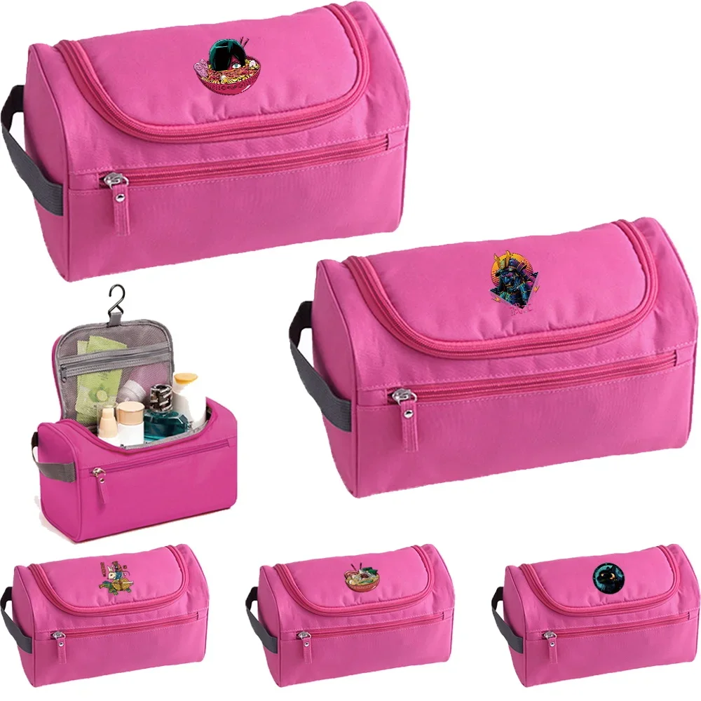 

Makeup Bag Toiletries Organizer Women Travel Cosmetic Bag Hanging Waterproof Wash Pouch Japan Printing Series Storage Bags