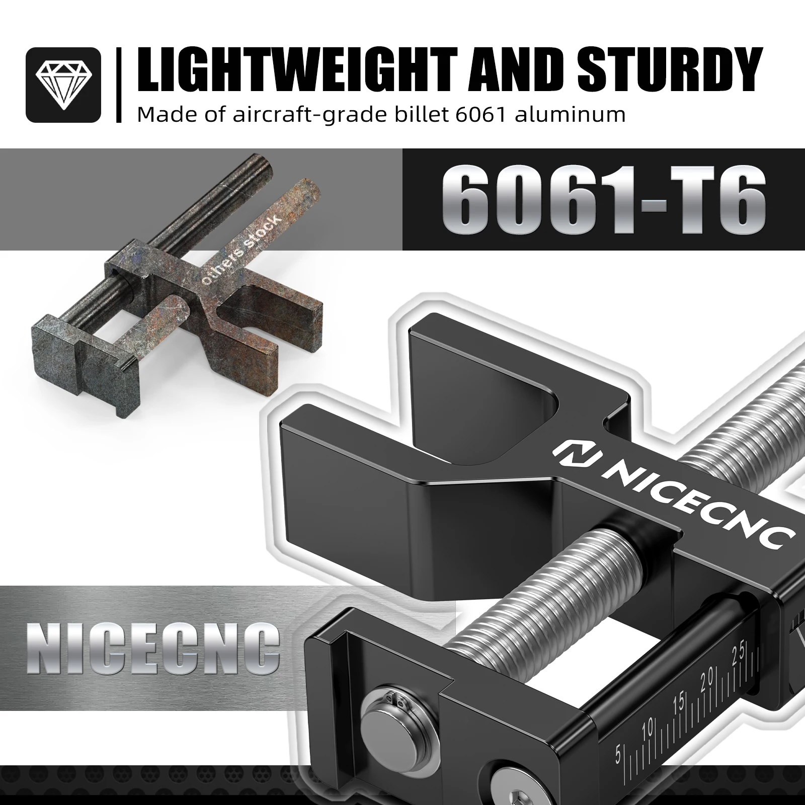 Universal Für Yamaha Raptor 700 Raptor 700R Yamaha YFM700 YFM700R ATV Kette Slack Einstellung Werkzeug 5-85 MM Kette Slack Teller – Detail 8