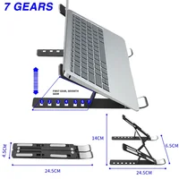 Support pliable pour ordinateur Portable, 7 niveaux, ABS, pour tablette, support universel pour PC, Macbook, Apple Air Pro, Lenovo 6