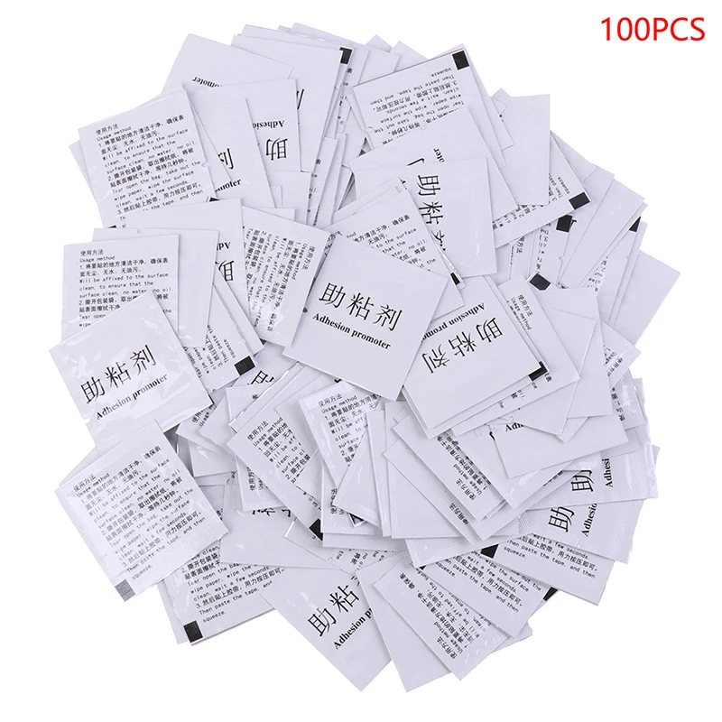 

100Pcs Adhesion Promoter Primer Wipes for Automotive Car Vinyl Wrapping Strengthen Double Side Tape Door Seal Application