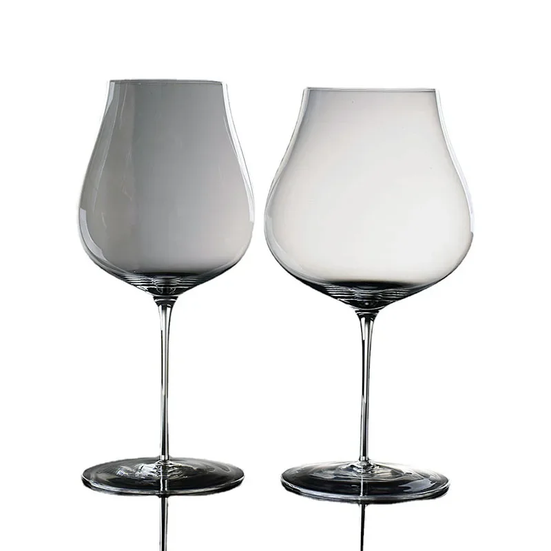 Glass Cup 2/1Pcs 940/710ml Crystal Red Wine Glass Crystal Goblet Burgundy Bordeaux Wine Glass Cups Long Stem Tasting Cup Wedding Drinkware