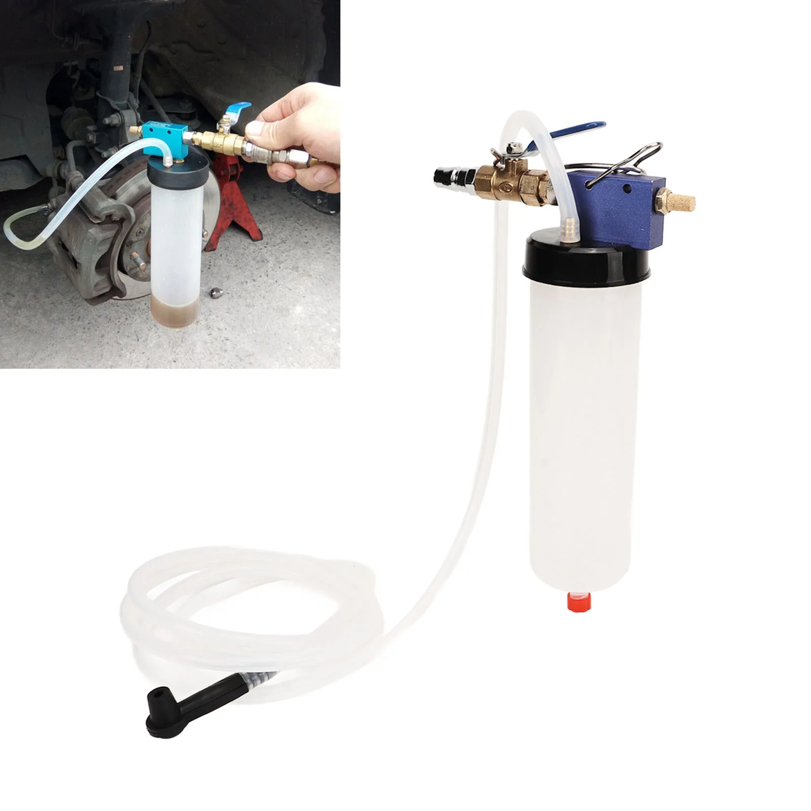 Pneumatic Brake Fluid Change Tool Highly Efficient Reliable Easy Use Power Steering Oil Change Replacement Tool for Car Motor