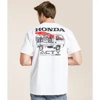 Honda T-shirt pour hommes et femmes été à la mode marque T-shirt Honda 1989 Acty à manches courtes printemps et automne moto cyclisme haut 3