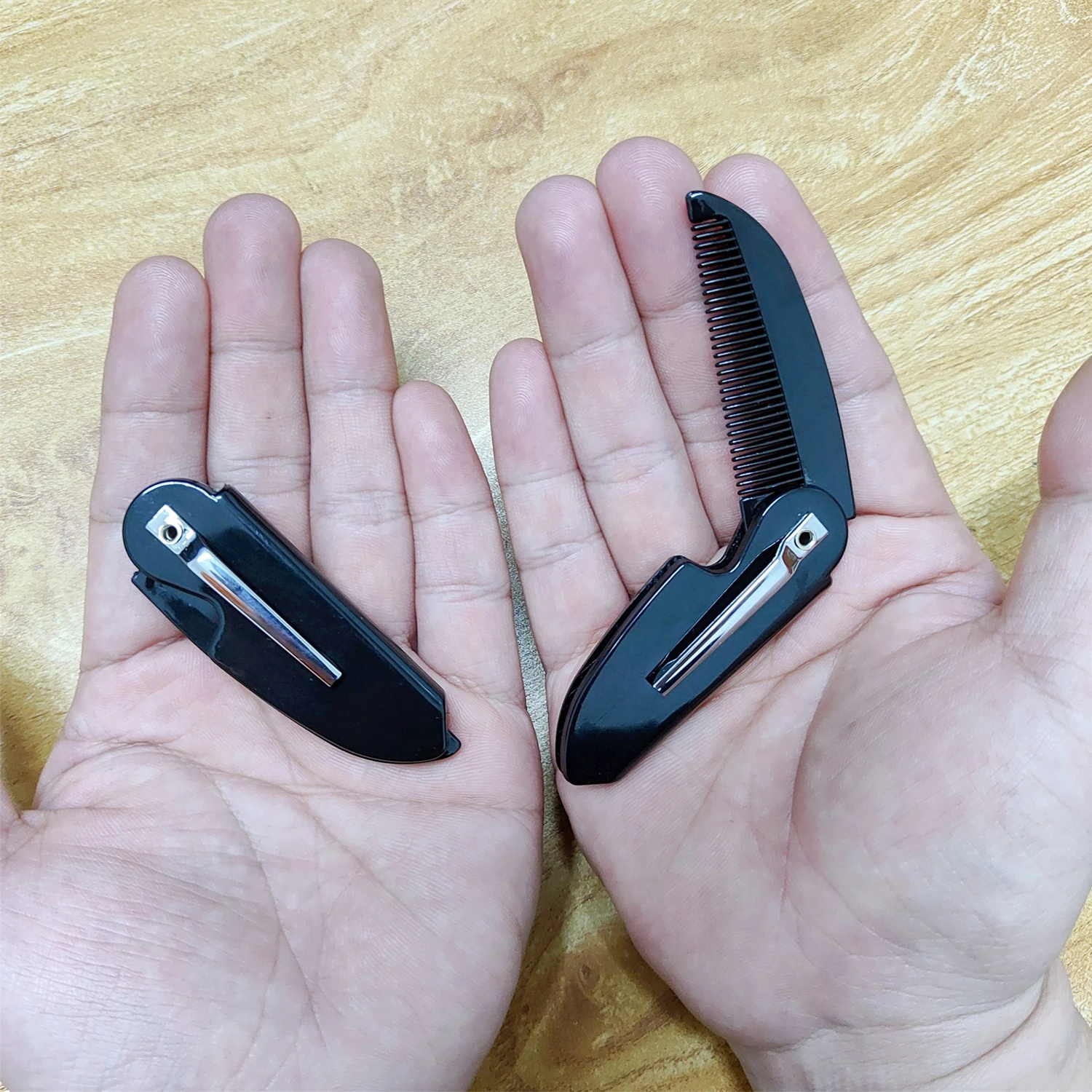 4 قطع/مجموعة مشط محمول قابل للطي لتصفيف الشعر والل...