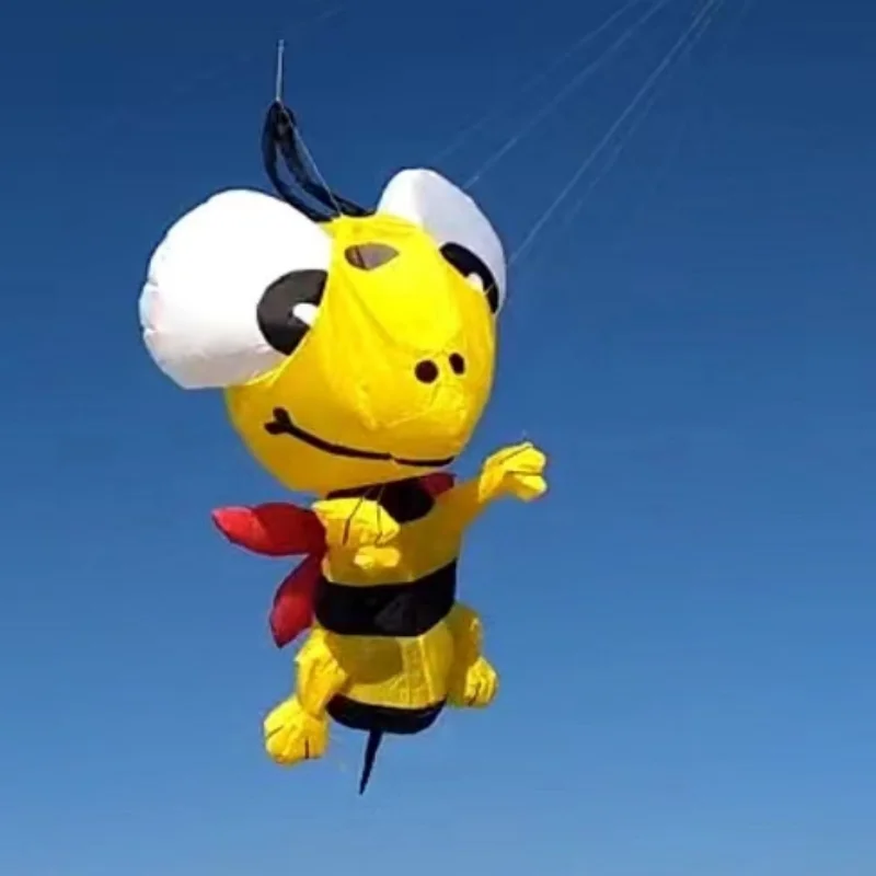 Spedizione Gratuita 3D Bee Kite Pendant Large Soft Kite Fly Nylon Kite Windsock Weifang Big Kite Giochi All'Aperto Per Adulti Gonfiabili