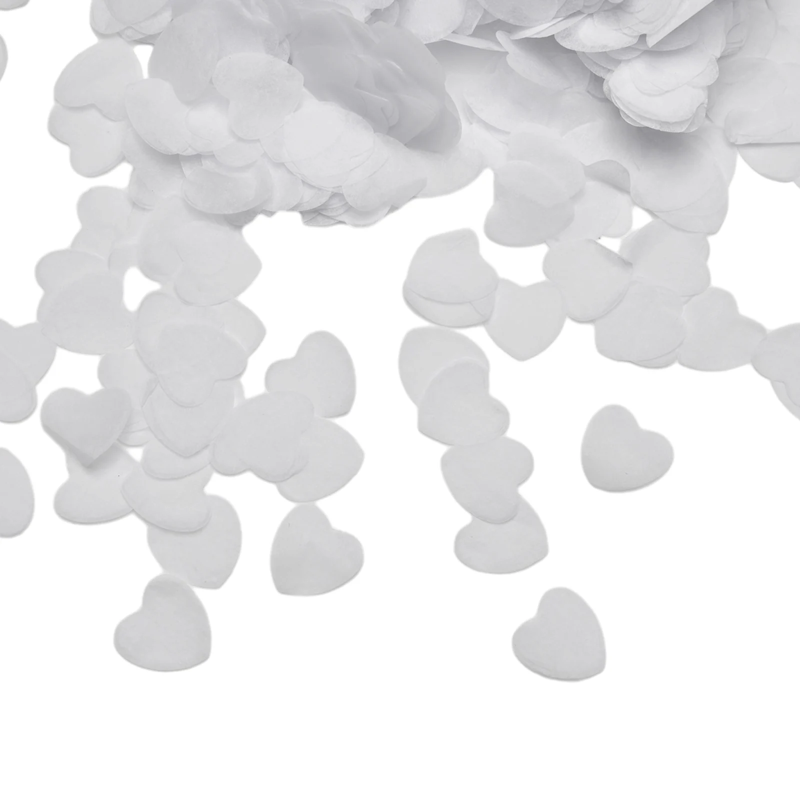 10000 Stück Seidenpapier, biologisch abbaubar, weißes Herz, Konfetti, Geburtstagsfeier, Hochzeit – Detail 6
