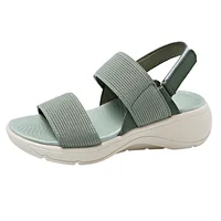 Women's Platform Sport Sandals Summer 2024 Comfortable Woman Shoes Fashionable Beach Green Sandal Black Sandalias De Mujer - Image 2