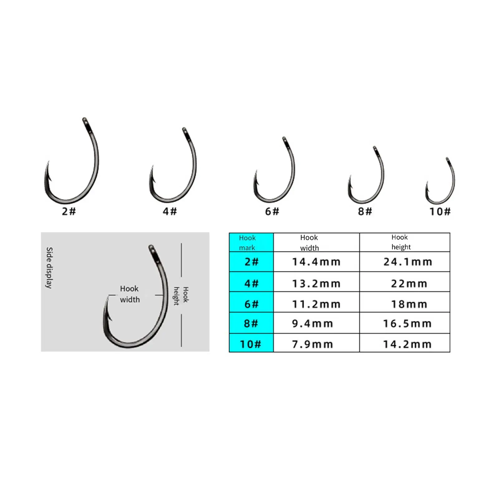 50x Barbed Fly Fishing Hooks Versatile Dry Fly Hooks for Bass Catfish Trout