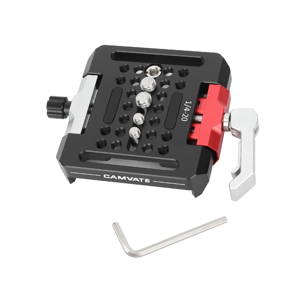 CAMATE Tripod Baseplate For ARRI-Standard Sliding Bridge Plate With 1/4"-20 & 3/