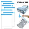 No Need Pump Vacuum Storage Bags Large Capacity Clothes Organize Bag Space Saver Home Comforters Blankets Compression Pounches 1