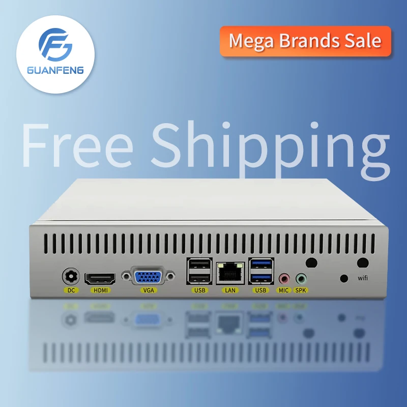 Controllo Multiplo Mini Computer Industriale Multi Porta Seriale Core I3I5I7 Computer Desktop Host Centos Server Ubuntu Rs232