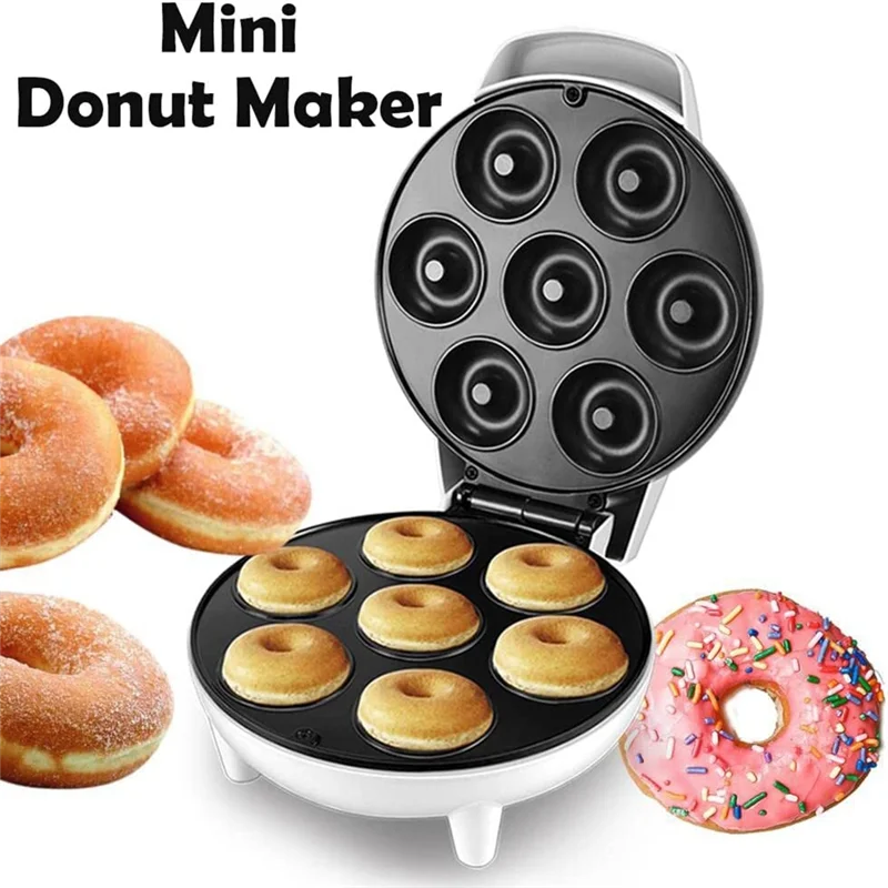 Mini Donuts Machine 220V Donut Maker Machine DIY Home Use Mini Doughnut Maker White EU Plug 6