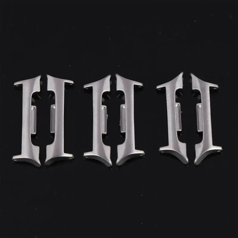 Stainless Steel Watchband Connector Adapters - 1 Pair