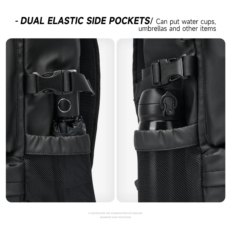 MATE ELAN Large Men Travel Backpack 17.3 Inch Laptop Bag Waterproof Outdoor Sport Hiking Backpack Stylish College Schoolbag 4