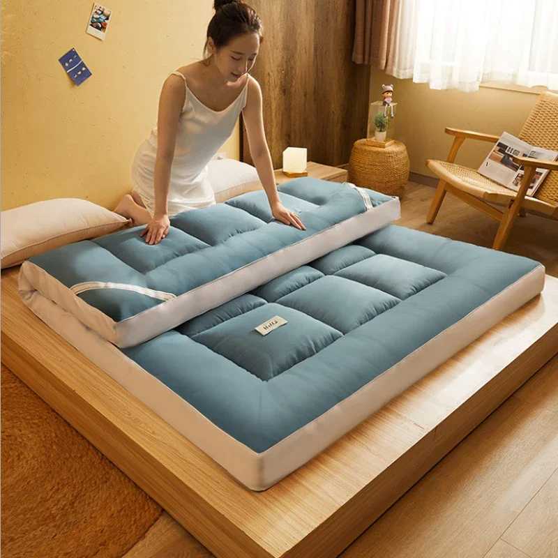 Mattress Topper Tatami Mattress Soft Comfortable Fold Single Double Tatami Mattress Adults Bedroom Thick 10cm Topper Tatami Mattress Twin Queen King Size Mats mattress topper tatami mattress