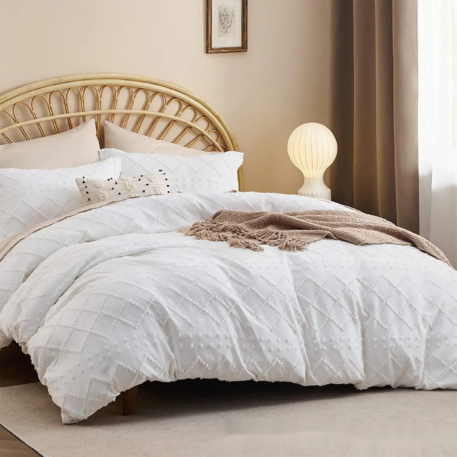 

Embroidery Boho Duvet Cover Set