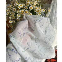 Women Summer 100% Cotton Thin Style Nightdress French Square Collar Full Sleeves Nightgowns Princess Sweet Printing Long Nightie - Image 6