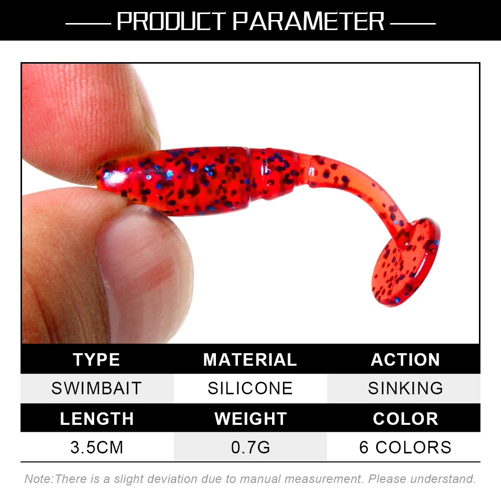 Spinpoler 40pcs New Mini Ocean Rock Fishing Soft Lures Rubber Soft Baits  Worm Artificial Baits Bass Pike Silicone Fish Tackle