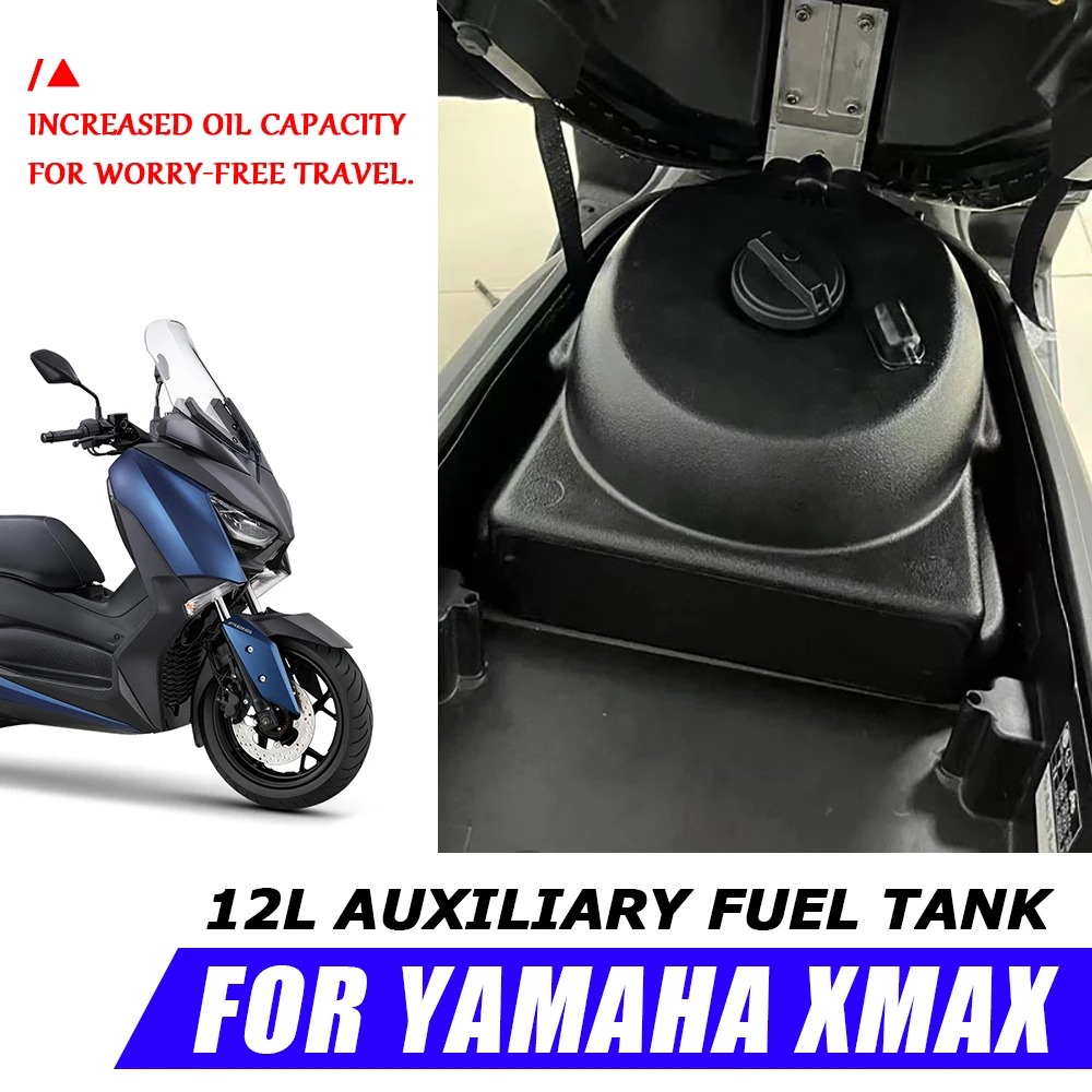 

Бензиновый топливный бак XMAX250, вспомогательное ведро для топливного бака 12 л, аксессуары для мотоциклов, канистра для масляного насоса для YAMAHA X-MAX 250 300 125