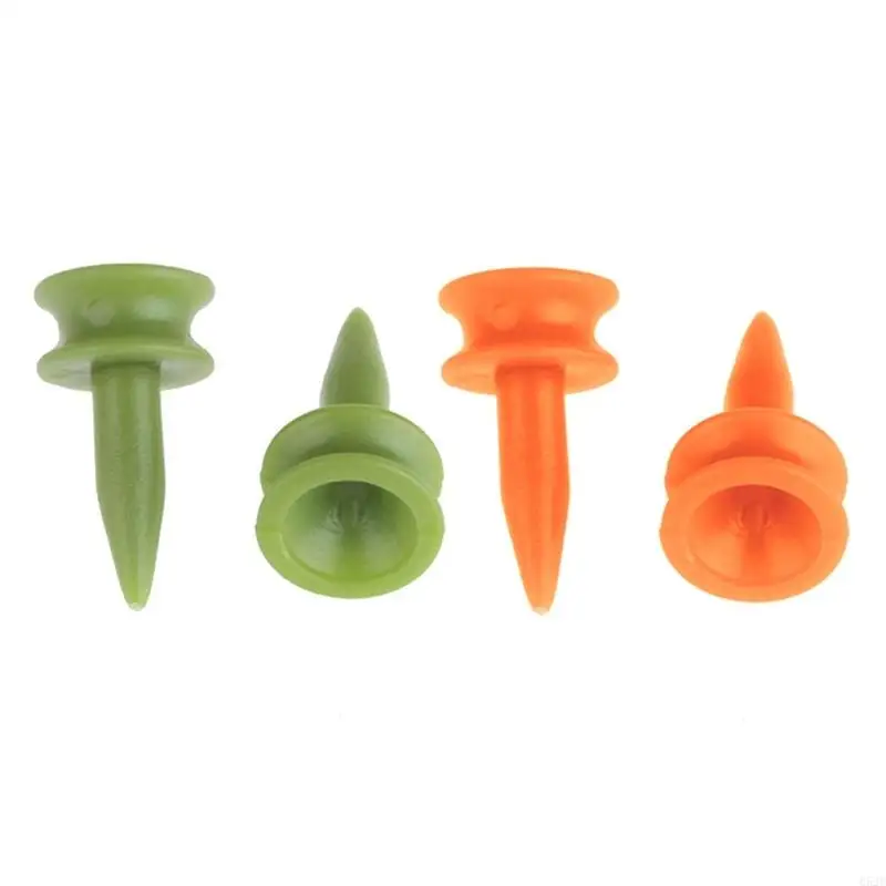 652D 100Pcs 25mm Plastic Castles Golf Tees Sport Double Deck Golf Tees Replacement Short Golf Tees for Golfers Easy to Use
