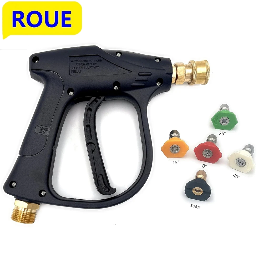 High Pressure Washer Cleaner Water Gun 1/4" Quick with Foam Cannon For Karcher Parkside Lavor Bosch Car Cleaning