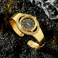 CANSNOW Brand Luxury Fashion Rhinestone Round Dial Ladies Quartz Bracelet Watch Elegant Female Clock Women's Saati Relojes 2