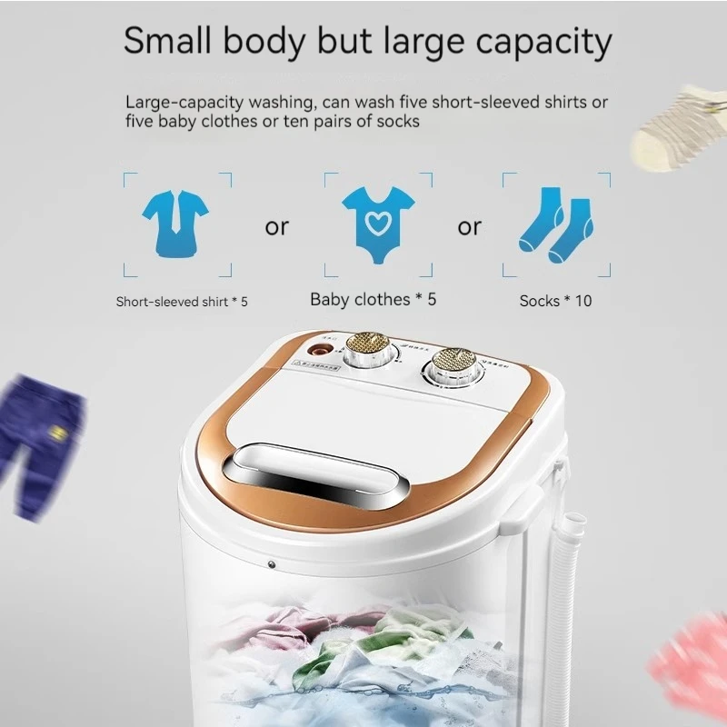 Laundry And Dehydration Integrated Mini Washing Machine XPB45 Dormitory Household Single Barrel Semi-Automatic Electric Washer