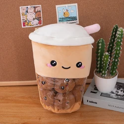 Cute Fluffy Boba Tea Plush Toy - Plush Snacks Pillow and Decorative Home Gift (Boba Tea Cup)